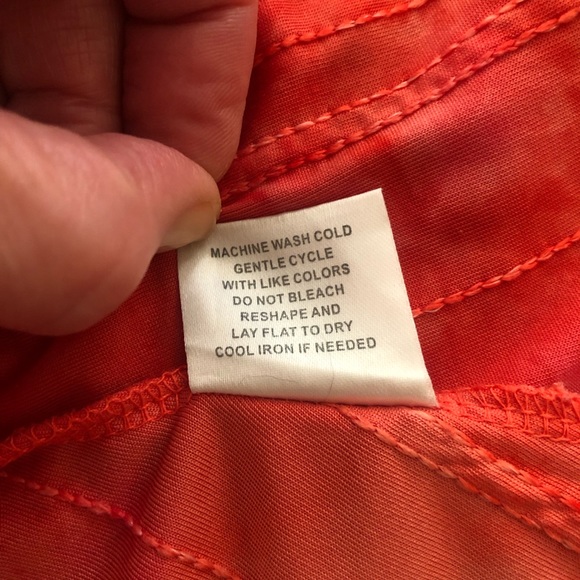 Shannon Ford New York Red Scoop Neck Boho Womens Top Size Petite Large - Picture 7 of 12